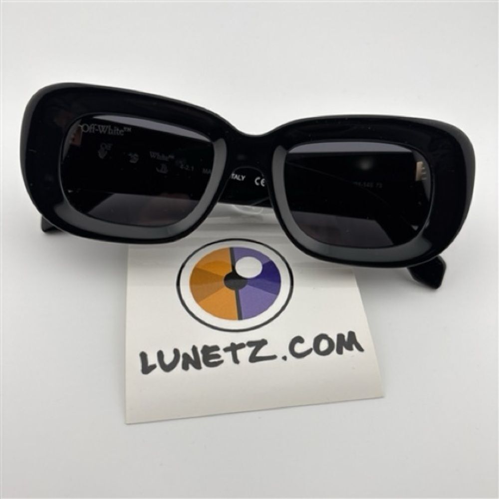 Off-White Carrara Sleek Black Sunglasses for Women
